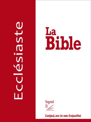 cover image of Ecclésiaste